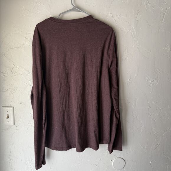 Mutual Weave Shirt Mens Medium Henley Long Sleeve‎ Casual Top - Picture 8 of 8